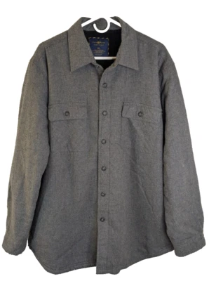 Club Room, Men's Sherpa Lined Schacket, Grey, Size XL - Image 1 of 4