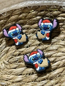 Silikon Focal Perlen DIY Perlenbar Stifte Santa Stitch mit Plätzchen 2 Stück  - Bild 1 von 2