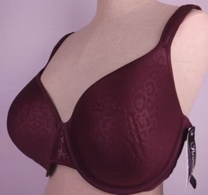  Paramour By Felina Obsidian Purple Underwired T Shirt Bra Size 38 DDD - New(31) - Picture 1 of 23