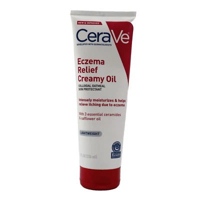 NUEVO CeraVe Alivio del Eczema Aceite Corporal Cremoso Alivio Piel Seca y Picazón 8oz EXP 01/2025 Foto 1 de 4