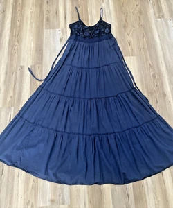 Maxi Vestido Boho Eiki En Niveles Encaje Talla S - Italia - Imagen 1 de 9