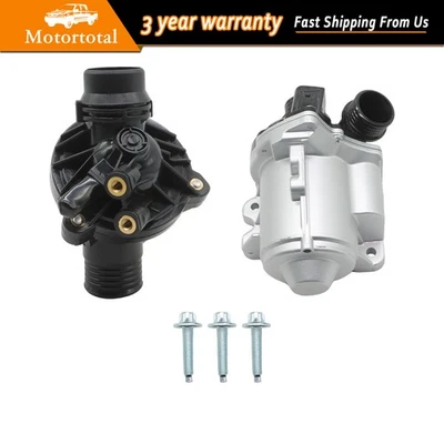 Electric Water Pump W/ Thermostat For BMW 135i 335i 335xi 535i 640i 740i X3 - Image 1 of 4
