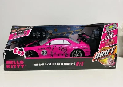 Hello Kitty 2002 Nissan Skyline GT-R (BNR34) 1:10 Scale RC Spare Set Tyres New - Image 1 of 4
