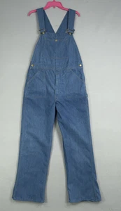 Mono vaquero vintage para hombre 36x34 azul carpintero granjero babero pantalones vaqueros años 60 70 - Imagen 1 de 17