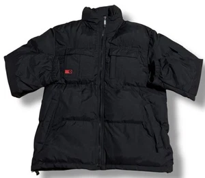 Giacca Southpole uomo media nera hip hop rara vintage anni 90 Y2K cappotto imbottito pesante - Foto 1 di 9