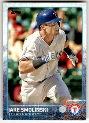 2015 Topps #408 Jake Smolinski Texas Rangers Baseball - Image 1 of 2
