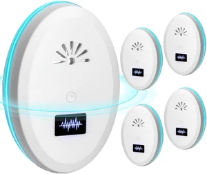 Ultrasonic Pest Repeller 4-Pack - Mouse, Rat, Spider & Insect Repellent Plug-In - Picture 1 of 12