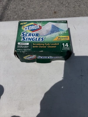 CLOROX Scrub Singles Kitchen Pad Citrus Blend Discontinued Open Box Not Used - Image 1 of 2