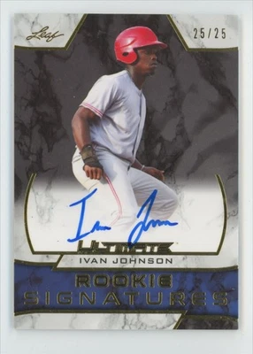 Ivan Johnson 2019 Leaf Ultimate Rookie Signatures Gold Auto /25 #RS-IJ1 - Image 1 of 3