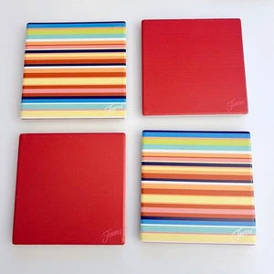 Set of 4 FIESTA Thirstystone 4.25 X 4.25 Coasters - Picture 1 of 6