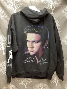 Felpa con cappuccio e zip Elvis Presley, XXL. - Foto 1 di 11