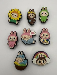 Set Of 8 Labubu Shoe Charms Jibbitz Compatible With Crocs New - Picture 1 of 5