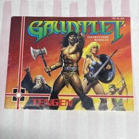 NES Gauntlet Manual Nintendo for Black Cartridge Gauntlet Tengen Circle Seal