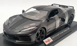 Maisto 1/18 Scale 46629 - 2020 Chevrolet Corvette Stingray Coupe - Black - Picture 1 of 5