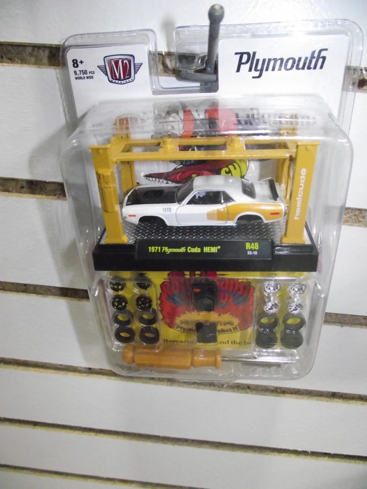 M2 1/64 1971 Plymouth cuda hemi model kit R48 NIB - Image 1 of 1