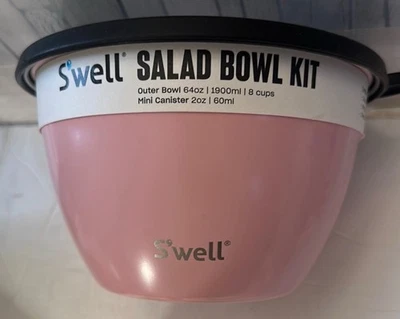 S’well Salad Bowl Kit - Salad Bowl 64 oz/ 8 Cups & Mini  Condiment Canister 2 oz - Image 1 of 4