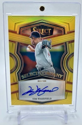 2023 Panini Select - GOLD REFRACTOR #SCS-TW Tim Wakefield /10 (AU) RED SOX - Image 1 of 3