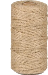 Perkhomy Jute Twine String 3Mm 328Ft Natural Thin Ribbon for Craft, Gardening, W - Picture 1 of 12