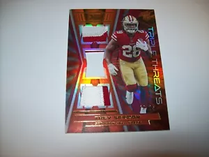 Trey Sermon 2021 XR Triple Threats Triple Patch #22\25 Rookie 49ers SP Free Ship - Picture 1 of 4