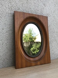 Specchio vintage con cornice in legno - Foto 1 di 10
