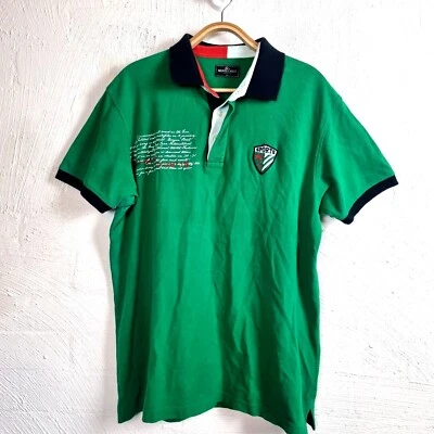 Top polo MONTE CARLO para hombre talla XL verde tejido elástico manga corta cuello Foto 1 de 4