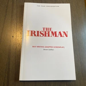 Libro de guiones The Irishman guión FYC de Steven Zaillian.  Nuevo - Imagen 1 de 2