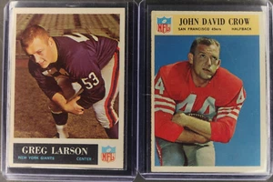 1965 1966 PHILADELPHIA Football Lot Greg Larson #118 - John David Crow #175 - Picture 1 of 2