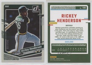 2023 Panini Donruss Career Stat Line /401 Rickey Henderson #189 HOF