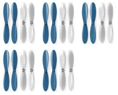 Paquete de 5 hélices de hélice transparente azul Hubsan X4 H107D Foto 1 de 2