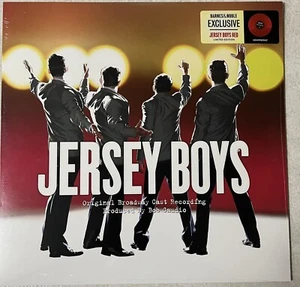 JERSEY BOYS ORIGINAL BROADWAY CAST RECORDING LP RED VINYL FRANKIE VALLI - Picture 1 of 6