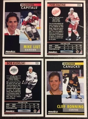( U SELECT CARDS ) 1991-92 Pinnacle Français Hockey Singles 1-210*🔽 - Image 1 of 3