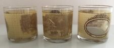 Currier & Ives Homestead Scenes Set of 3 Drinking Glasses 4 Seasons Vntage Houze