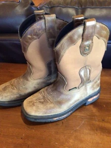 Dan Post® Youth Boys Cowboy Boots 🥾 DPC3699 Size 4.5 D Embroidered Waterproof - Picture 1 of 13