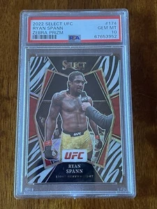 2022 Select UFC Ryan Spann Zebra Prizm #174 PSA 10 Gem Mint POP 1 - Picture 1 of 2