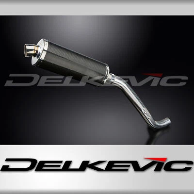 Triumph Tiger 1050 2006 - 2012 一脚蹬 14 英寸椭圆形碳排气消声器套件 — 第 1/4 张图片