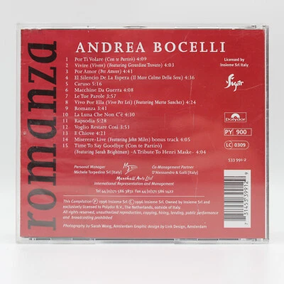 Musik CD | Andrea Bocelli – Romanza | Disc poliert - Bild 1 von 2