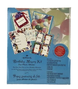 Kit de memoria de cumpleaños Hallmark para álbum de fotos kit de 8 piezas celebrar álbum de recortes nuevo en paquete - Imagen 1 de 8