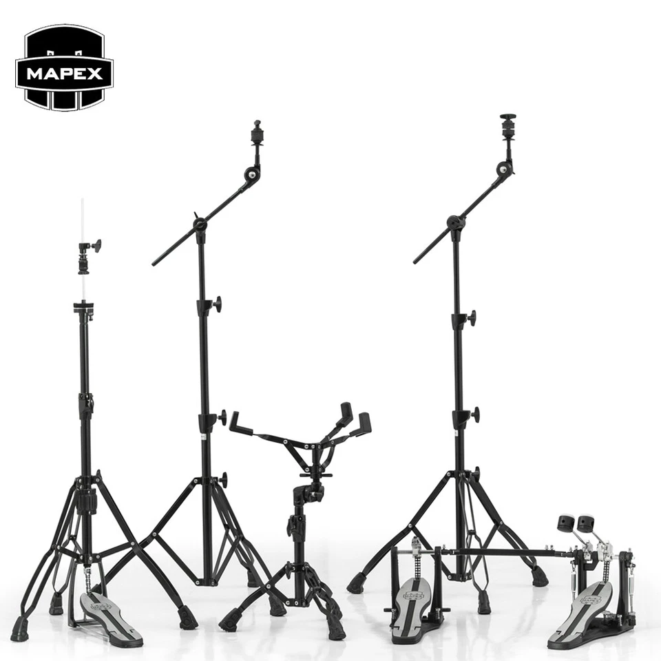 Mapex MARS Series HP6005EB-DP 5-Piece Hardware Pack + Double Bass Drum Pedal Bla - Image 1 of 1