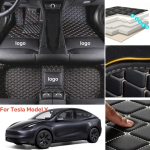 For Tesla Model Y 2012-2024 Car Floor Mats All Weather Carpets Waterproof Custom - Picture 1 of 31