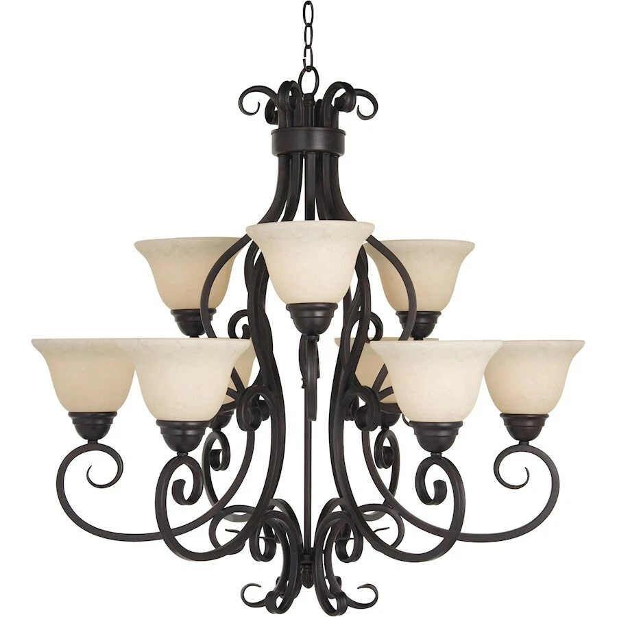Maxim Lighting Manor 9-Light Chandelier Oil Rubbed Bronze - 12207FIOI - Image 1 of 1