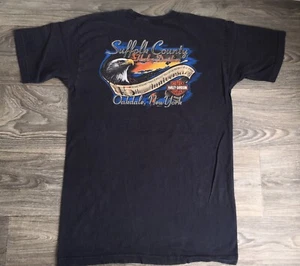 Camisa Harley Davidson NY Nueva York Long Island Suffolk Oakdale Motociclista EE. UU. M/L - Imagen 1 de 7
