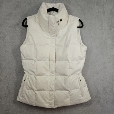 Eddie Bauer Ivory Premium Quality  Goose Down EB700 Fill Power Vest Size M EUC  - Image 1 of 4