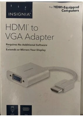 Insignia™   HDMI to VGA Adapter -NS-PCAHV 😀 - Image 1 of 4
