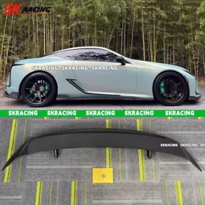 Carbon Fiber Rear Trunk Spoiler Wing Bodykit Fits Lexus LC500 LC500h 2018-2024 - Picture 1 of 15
