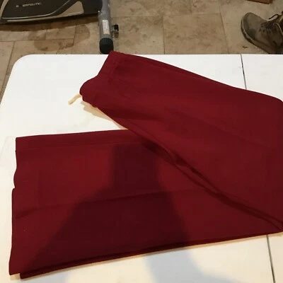 USA Womens Work Pants Size 46 Bell Bottoms Burgundy Wool Pre 1959 Size 12 / 46 - Image 1 of 4