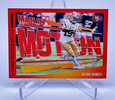 2023 Panini Rookies & Stars Deebo Samuel Man in Motion Red Longevity #MM-7 49ers - Image 1 of 2