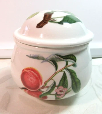 Portmeirion POMONA-GRIMWOOD'S ROYAL GEORGE *1 Sugar Bowl  & Lid*  4"  England - Image 1 of 4