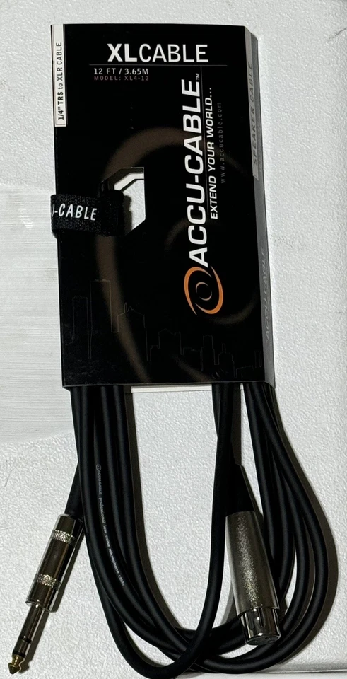 Cable de altavoz macho 1/4 trs a xlr (par) Foto 1 de 1