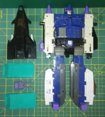 Transformers Powermasters Overlord G1 Triplechanger Leader Base Vin 80 Takara - Immagine 1 di 4