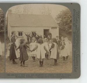 Erin's Sons & Daughters Landschule Monaghan Irland Underwood Stereoansicht - Bild 1 von 2